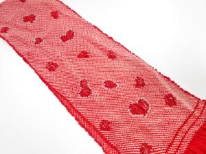 正絹　振袖用　絞り　帯揚げ